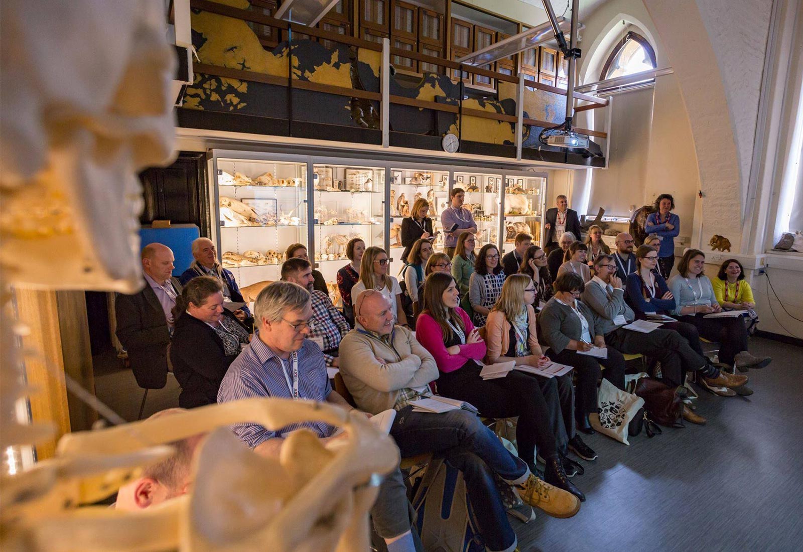 Participants at natural history museum event